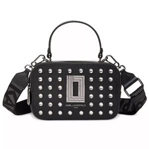 Karl Lagerfeld Paris - Simone Studded Leather Crossbody